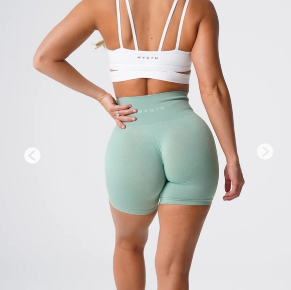 NVGTN sage green shorts - Picture 2 of 7